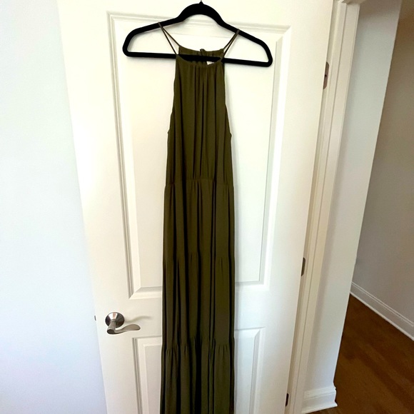 loft green maxi dress Green Dress Casual Maxi Loft, Size Petite M main image 1